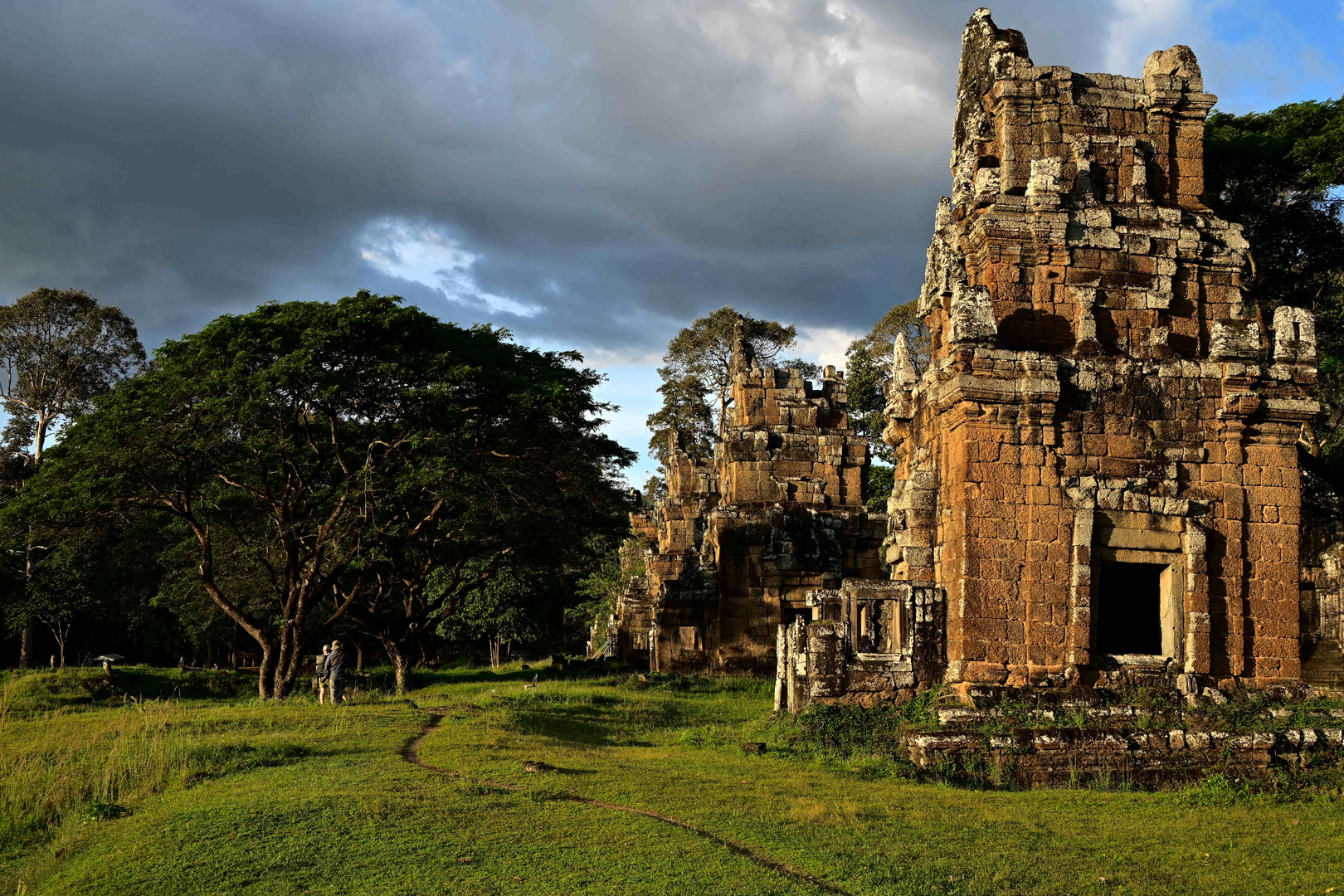 Prasat Suor Prat in der Abendsonne