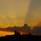 Pražský hrad bei Sonnenuntergang