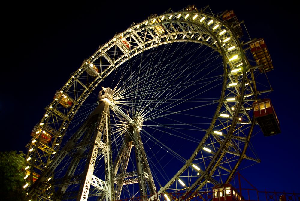 Prater bei Nacht