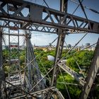 Prater Blick durch Riesenrad auf Wien