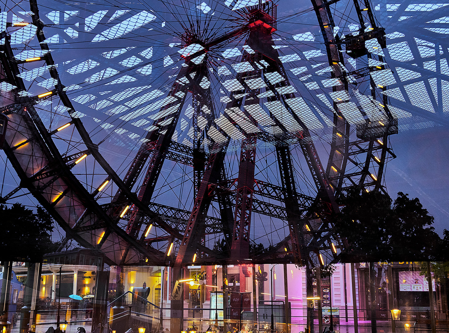 Prater Riesenrad Spiegelung