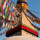 Prayer Flags at Boudhanath Stupa, Kathmandu, Nepal