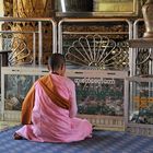 Praying in the pagoda