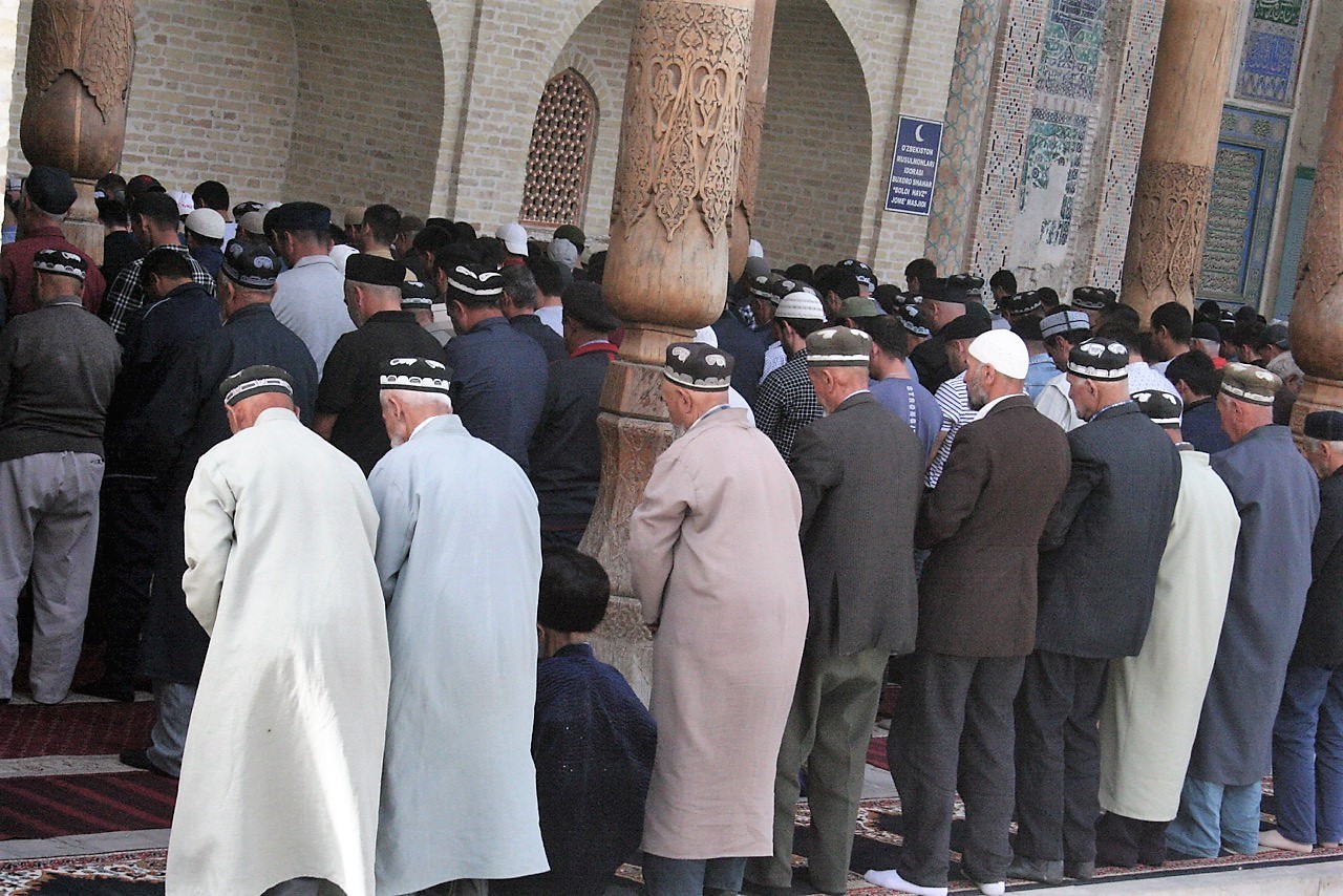 Praying time , Khiva 