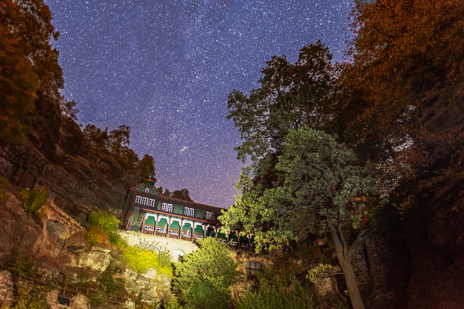 Prebischtor bei Nacht 2 Bearbeitung