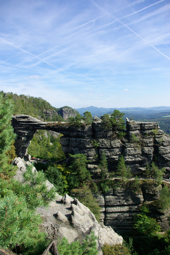 Prebischtor in der  Sächsisch/Böhmische Schweiz