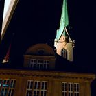 Predigerkirche hinter Zentralbibliothek in Zürich