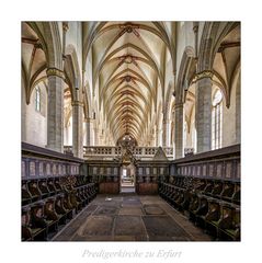 Predigerkirche zu Erfurt " Blick vom Hohenchor.."