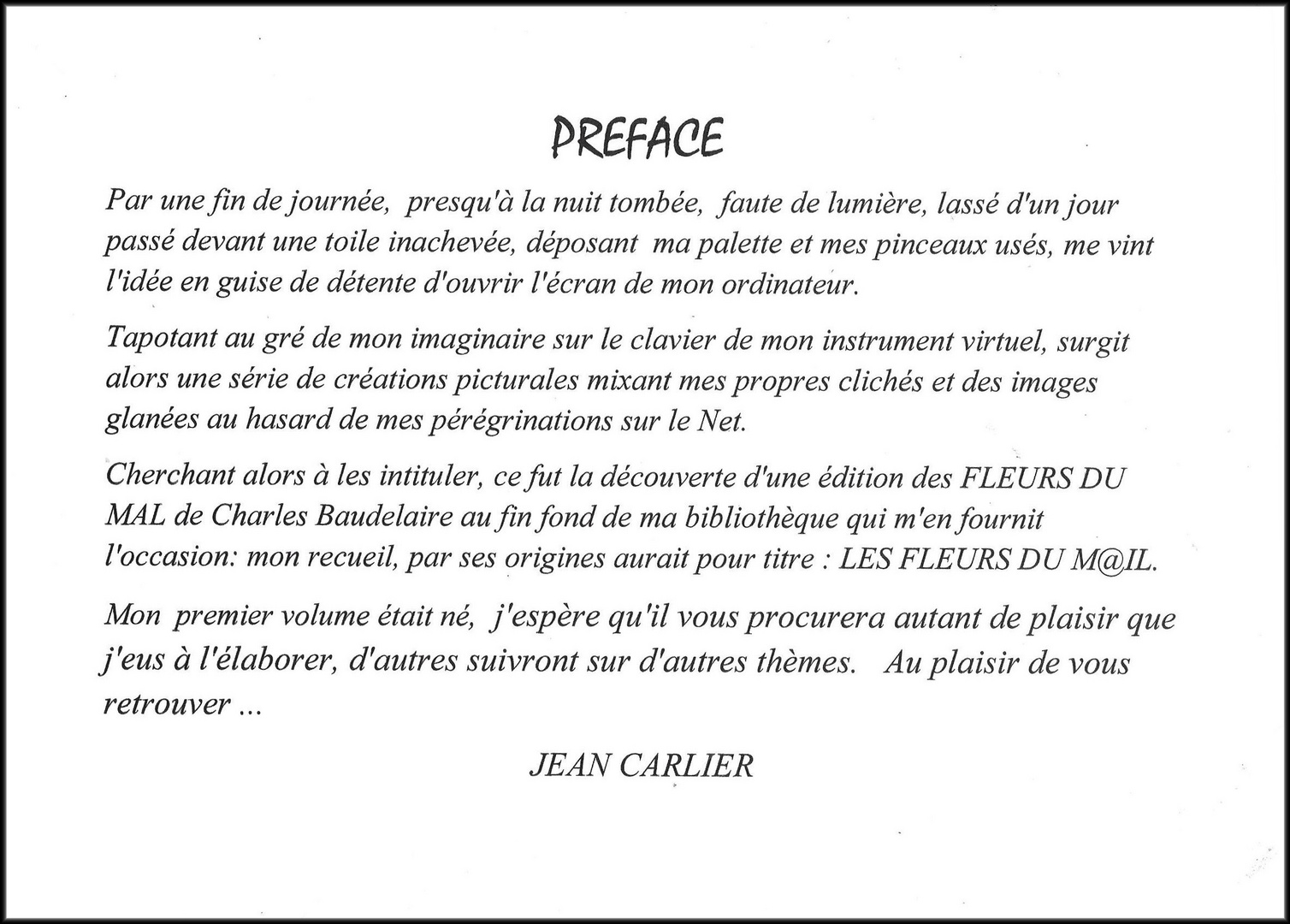 PREFACE LES FLEURS DU M@IL JPEG