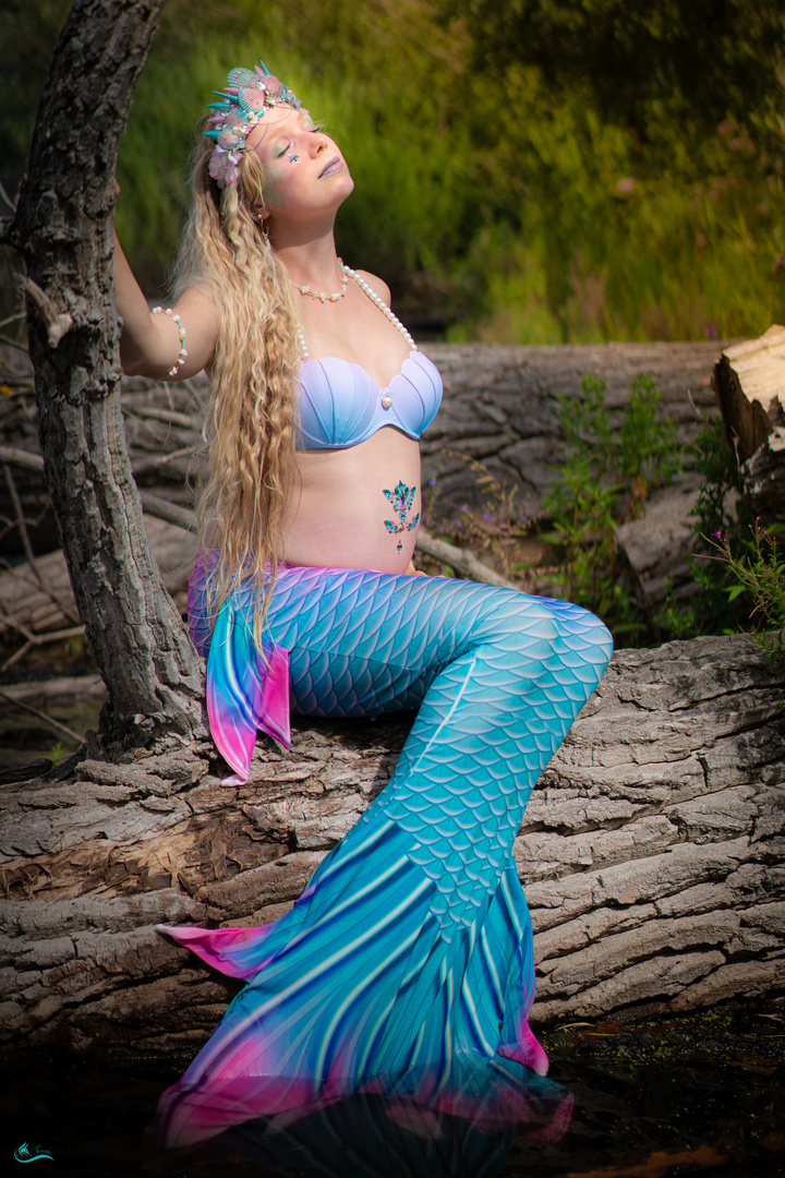 Pregnant mermaid