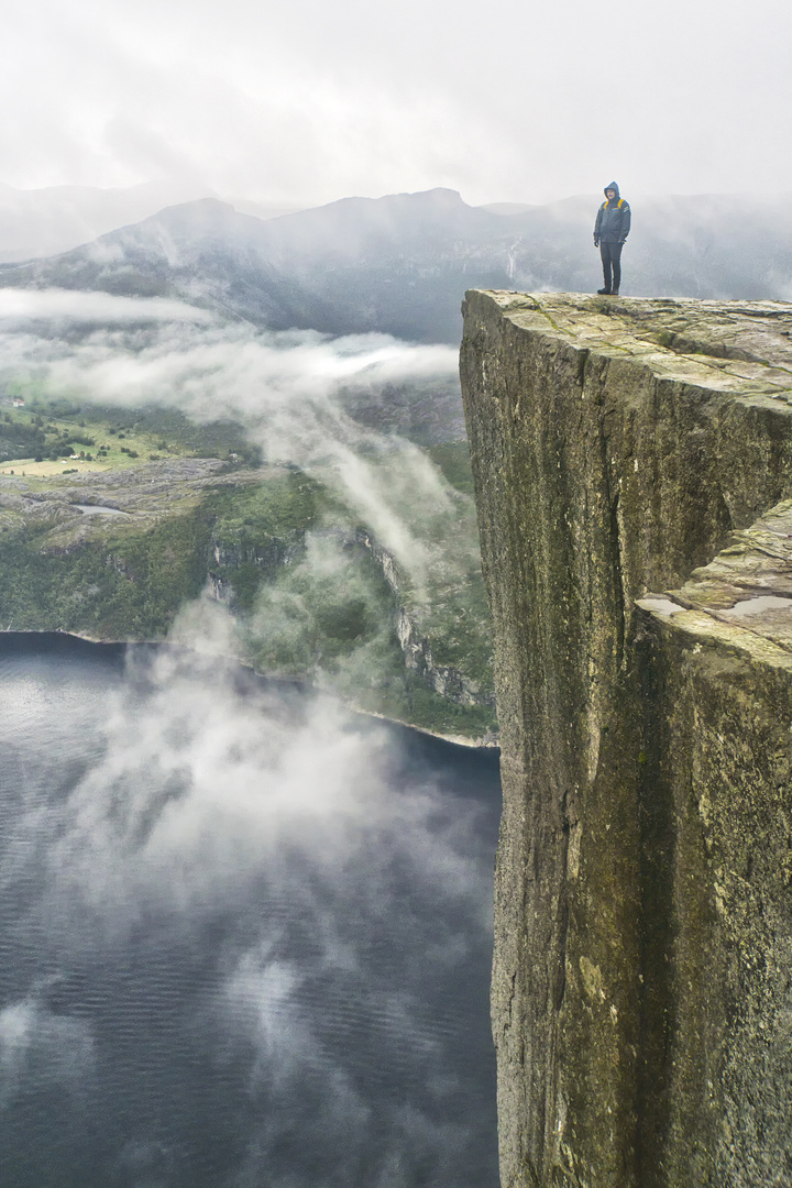 Preikestolen bei Sauwetter