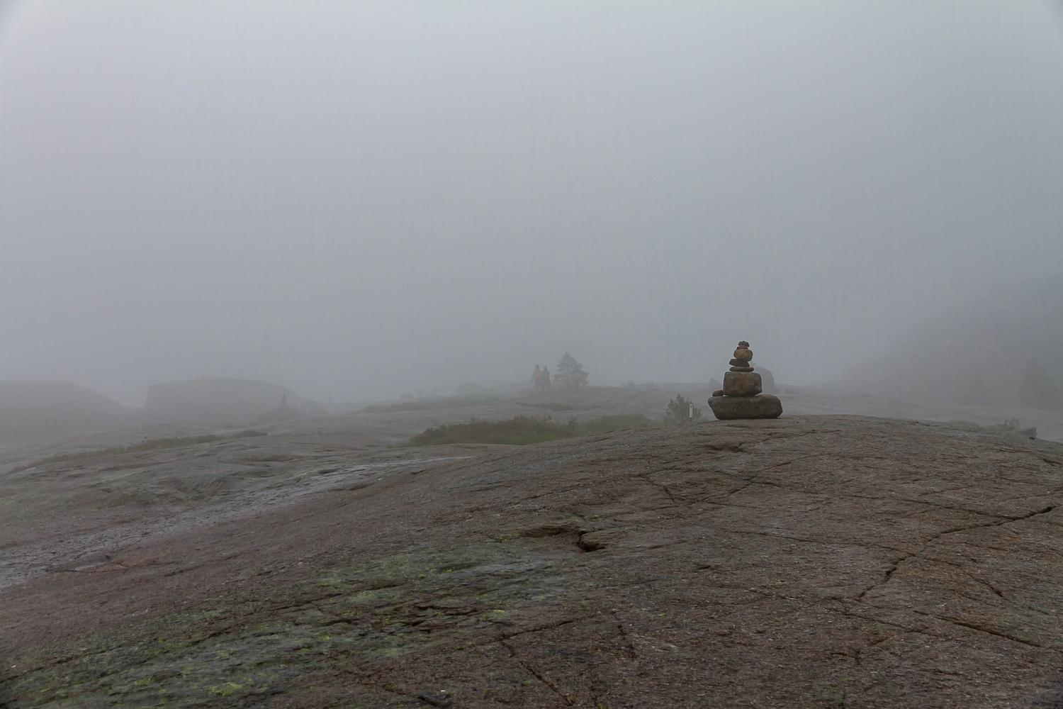 Preikestolen im Regen