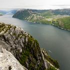 Preikestolen    Norwegen  /     Blick über den Lysefjord