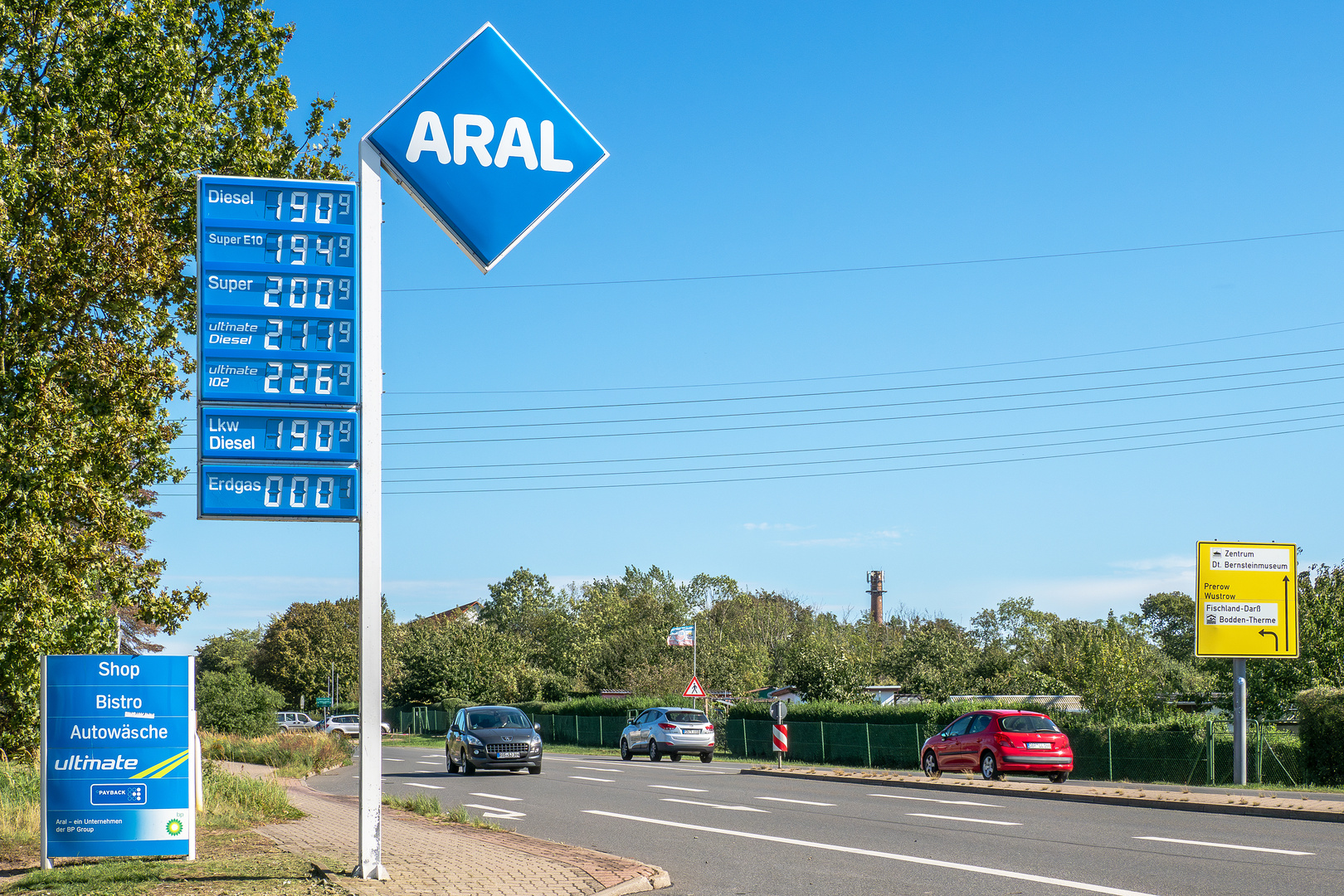 Preissprung an der Tankstelle