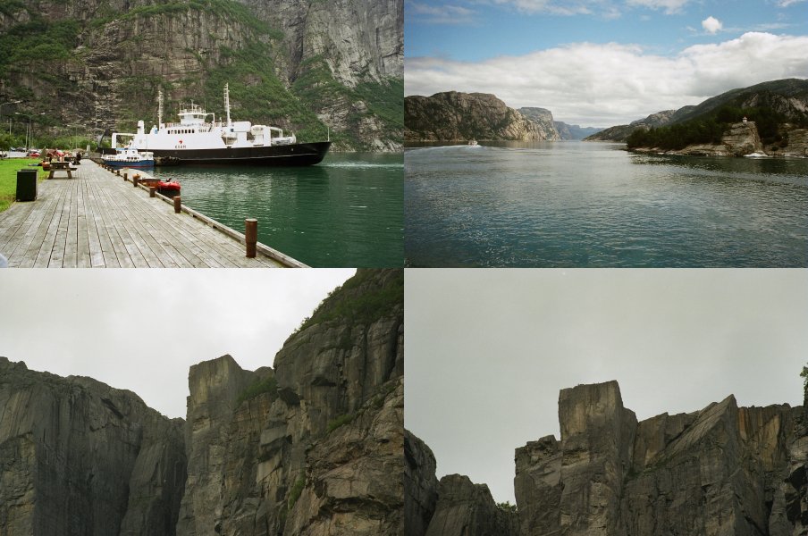 Prekestolen / Predigtstuhl am Lysefjord mal aus anderer Perspektive