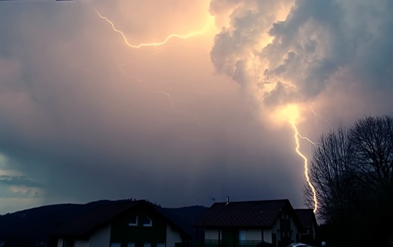 Premier orage de l'année