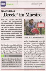 Premiere "Dreck" am 28.2.2013