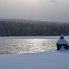 Première neige sur le lac