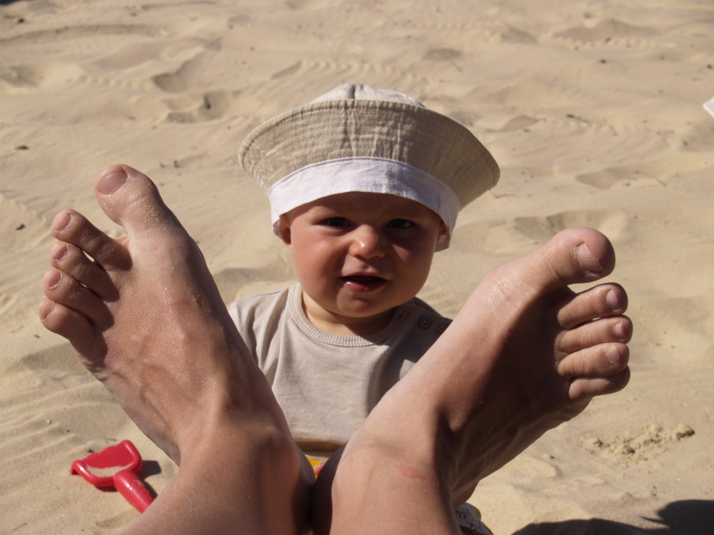 Première plage...