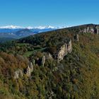 Premières neiges conséquentes sur les Pyrénées (Sierra de Leyre, Espagne)