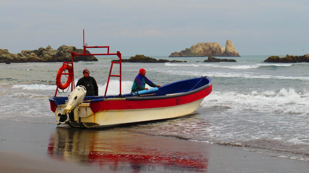 Preparando el bote