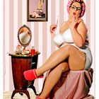 ... preparing for a pinup shoot...