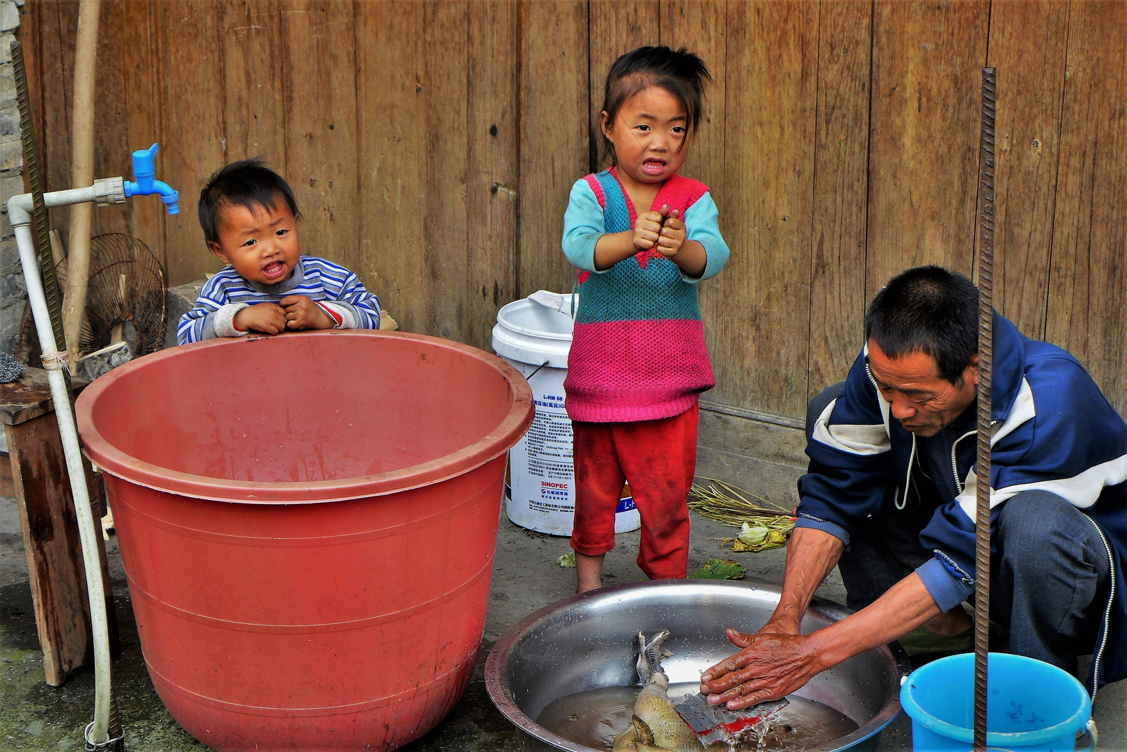 preparing lunch