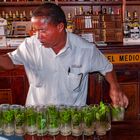 Preparing real Mojito in Old Havana