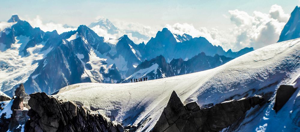 Preparing to conquest the Mont Blanc