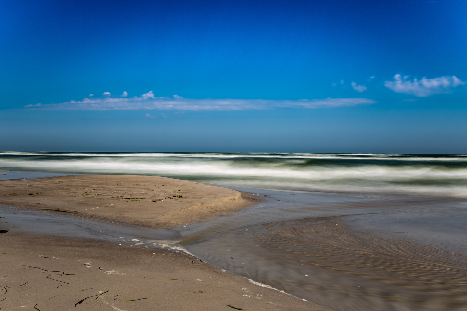 Prerow Nordstrand Langzeitbelichtung 