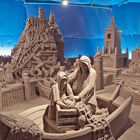 Presepe di sabbia a Lignano Sabbiadoro - Panoramica