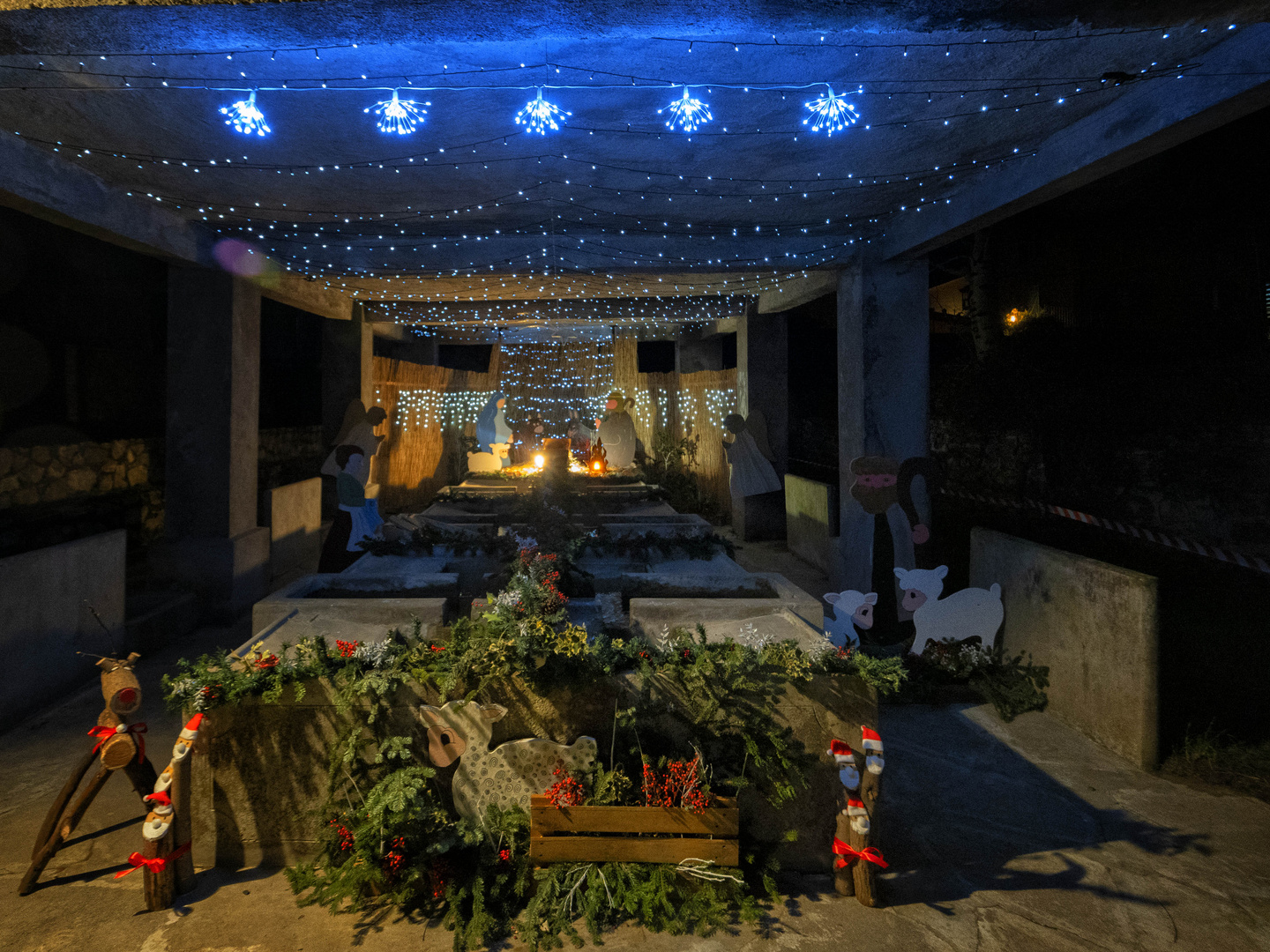 Presepe nel lavatoio