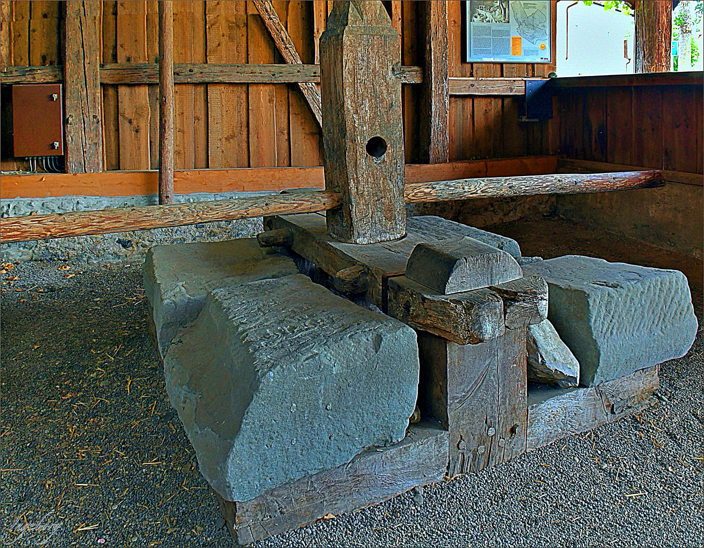 Pressbengel der Holzspindel