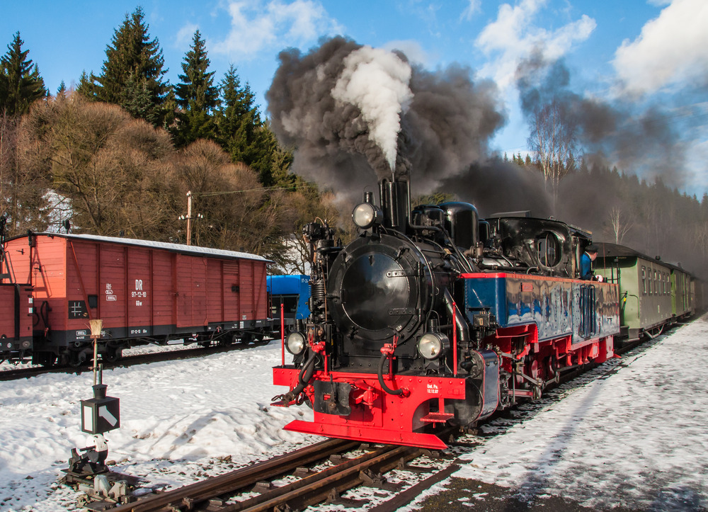 Preßnitztalbahn am 30.12.2012