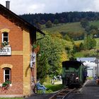 Pressnitztalbahn am Wasserhaus von Steinbach 4.10.2008