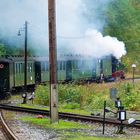 Preßnitztalbahn - Ausfahrt aus Steinbach.