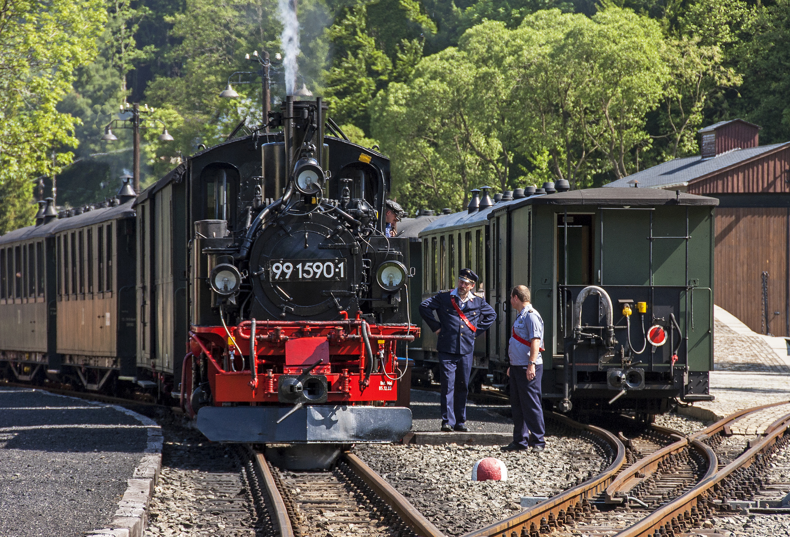 Pressnitztalbahn BR 99 1590-1 Schmalzgrube