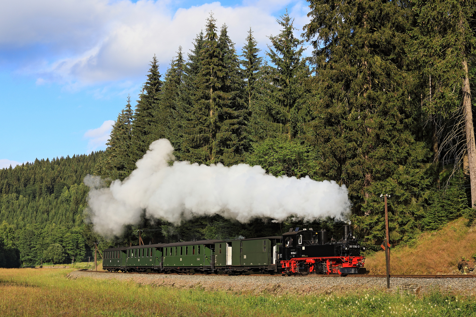 Preßnitztalbahn im Sommer 01