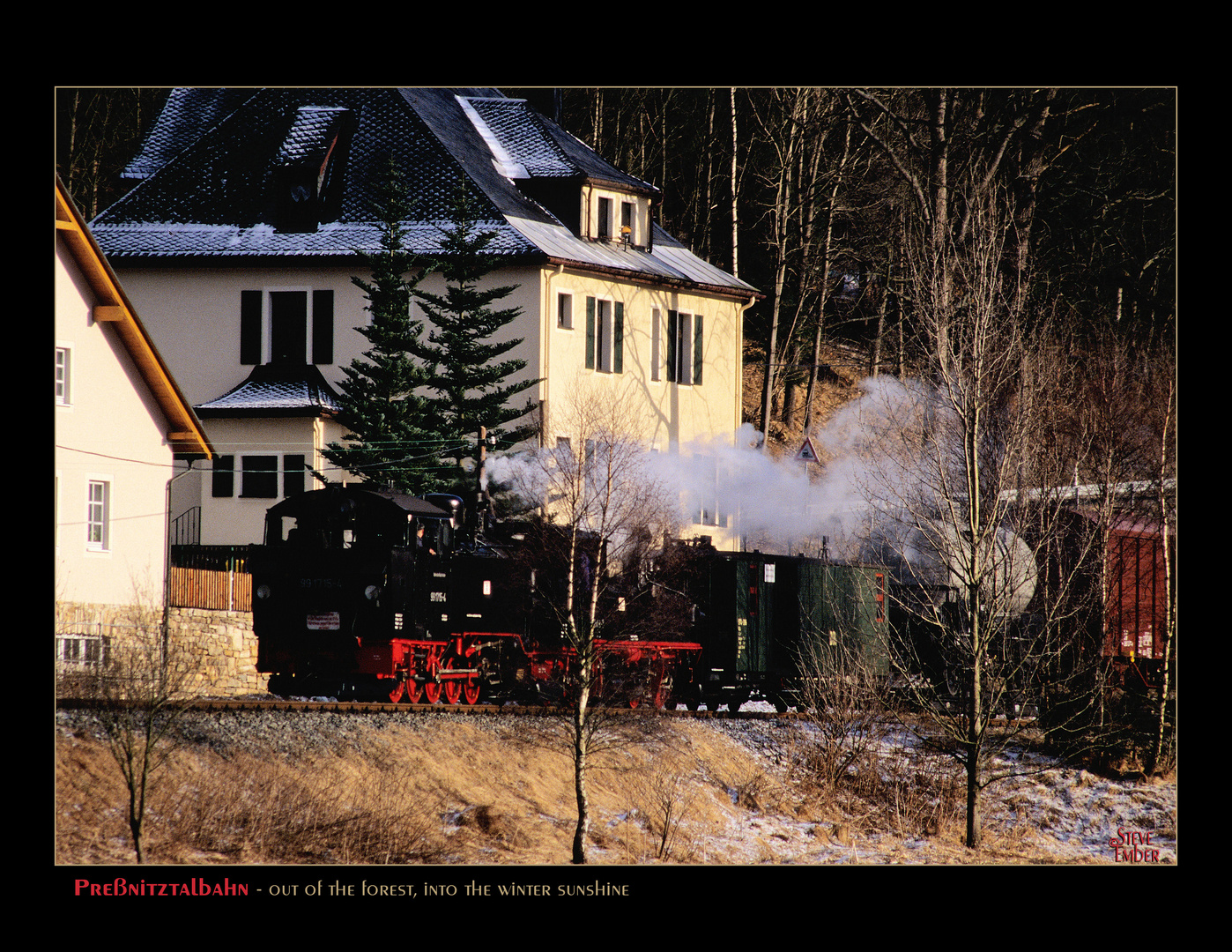  Preßnitztalbahn - Out of the Forest, Into the Winter Sunshine