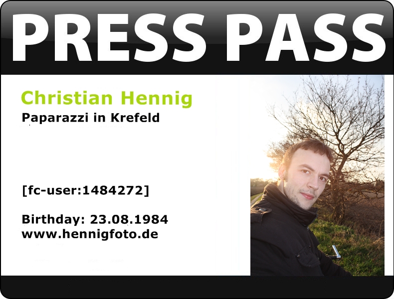 Presspass Christian Hennig