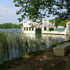 Pretty boathouse at the lake