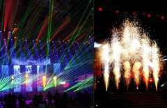 PRG Light and Sound Show: Pyrotechnik