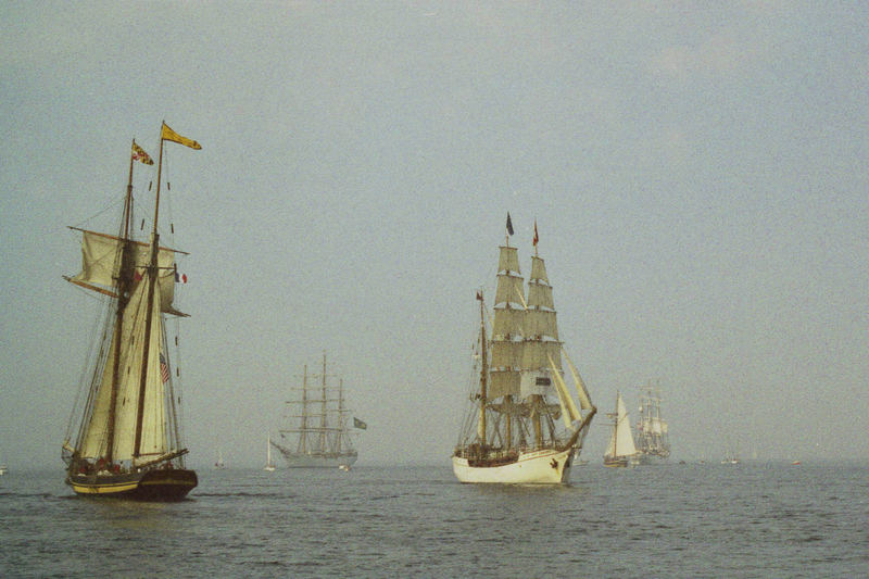 Pride of Baltimore et Europa - Parade Tall Ships Race Cherbourg 2005