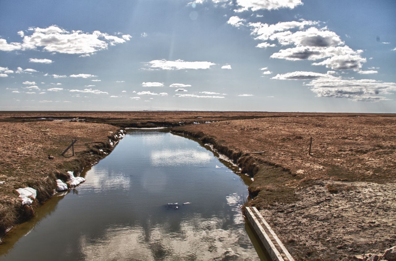 Priel auf Hallig Gröde