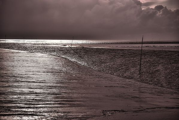 Priel im letzten Licht vor dem Gewitter