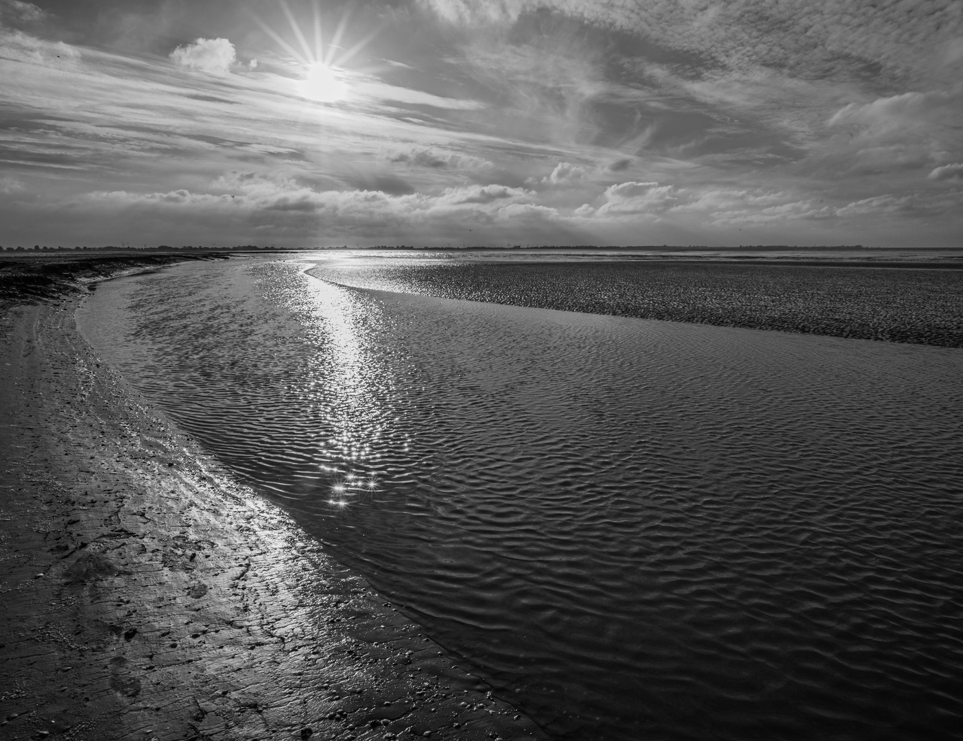 Priel im Wattenmeer bei Hooksiel