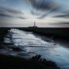 Priel vorm Leuchtturm Westerhever