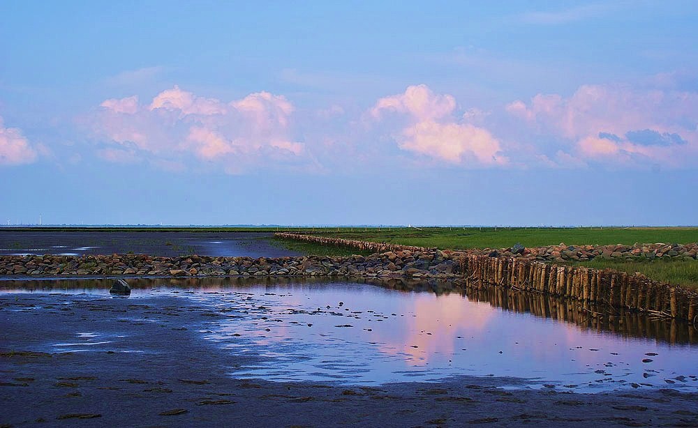 Priele im Wattenmeer