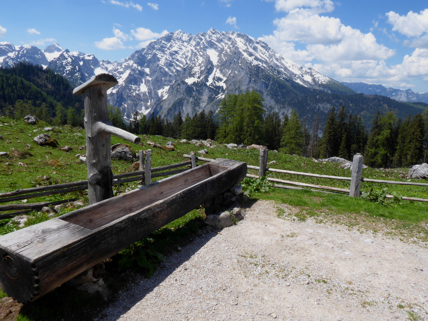 Priesbergalm / Blick zum Watzmann