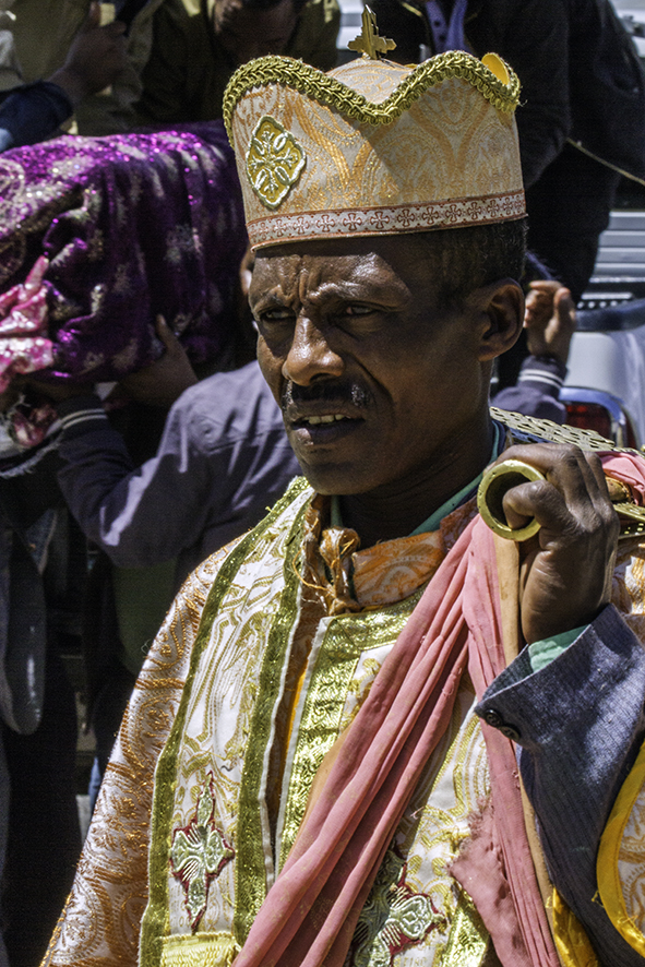 Priester in Debre Libanos, Äthiopien